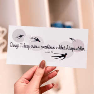 Dárkový poukaz na kurz práce s porcelánem